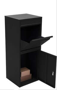 Products: Outdoor Parcel Letterbox – Large Pillar Mailbox 410×380×1200mm for Mail & Packages
