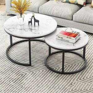 Coffee Table: Nested Coffee Table Round Stacking Coffee Tables