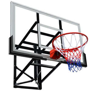 Adjustable Wall-Mounted Basketball Hoop with Breakaway Rim 140 × 80 cm