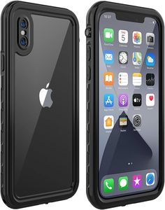 Products: for iPhone X/XS Waterproof Case - Full Body Shockproof Cover with Built-in Screen Protector, 5.8 Inch (Black/Clear)