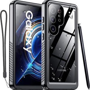 Products: for Samsung Galaxy S23 Ultra Case with Screen Protector, Waterproof, Shock Proof, Black