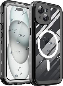 for iPhone 15 Plus Waterproof Case Magnetic Megasafe Compatiable