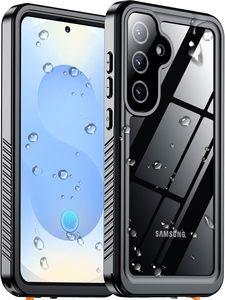 for Samsung Galaxy S25 Waterproof Case Hard Military Cover Black