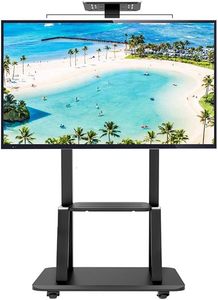 Universal Swivel Floor TV Cart with Mount (32"–75")