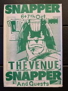 SNAPPER THE VENUE ORIGINAL GIG POSTER GREEN