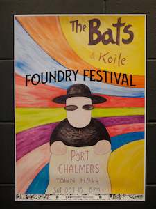 THE BATS & KOILE ORIGINAL GIG POSTER