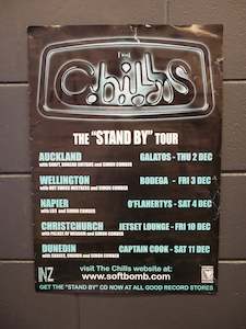 THE CHILLS STAND BY ORIGINAL GIG POSTER