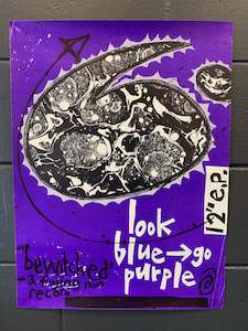 LOOK BLUE GO PURPLE BEWITCHED EP RELEASE ORIGINAL PROMO POSTER