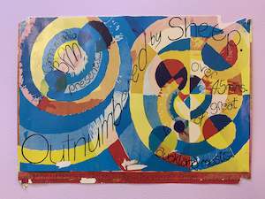 OUTNUMBERED BY SHEEP 1986 ORIGINAL PROMO POSTER