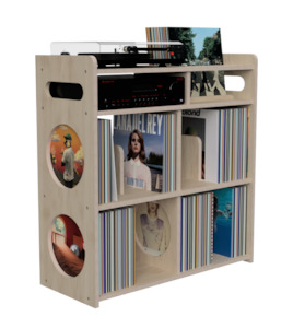 Record Storage Hifi Furniture: VALHALLA-STACK 900 BIRCH RECORD STAND *NEW*