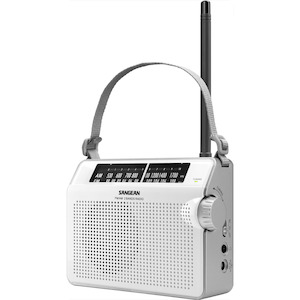 SANGEAN PR-D6P FM/AM COMPACT ANALOGUE TUNING PORTABLE RADIO WHITE *NEW*