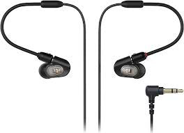 Hifi: AUDIO TECHNICA ATH-E50 IN-EAR MONITOR HEADPHONES BLACK *NEW*