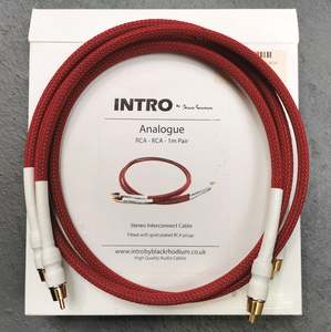 BLACK RHODIUM INTRO RCA TO RCA 1M PAIR INTERCONNECT NM