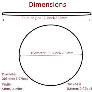 TURNTABLE DRIVE BELT 205 X 5mm *NEW*