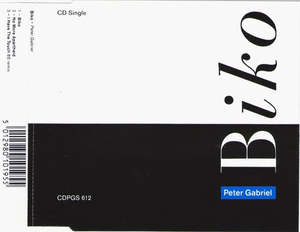 Cd Singles: GABRIEL PETER-BIKO CD SINGLE VG+