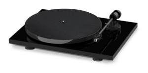 PROJECT E1 TURNTABLE WITH PICK IT MM E CARTRIDGE HIGH GLOSS BLACK *NEW*