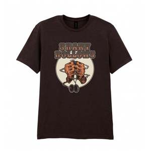 Relics Tees Totes: SHAKY HOLLOWS TATTOO HANDS DARK CHOCOLATE T SHIRT- SIZE XL