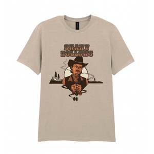 Relics Tees Totes: SHAKY HOLLOWS COWBOY SAND T SHIRT - SIZE S
