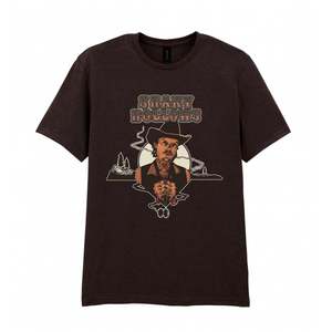 SHAKY HOLLOWS COWBOY DARK CHOCOLATE T SHIRT - SIZE M