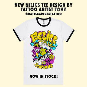 RELICS RETRO ROCKIN & ROLLIN T SHIRT - SIZE XL