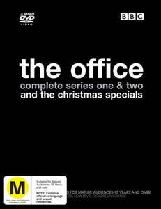 Dvds In Stock At Relics: OFFICE THE-COMPLETE SERIES ONE & TWO +CHRISTMAS SPECIALS 4DVD NM