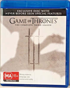 Blu Ray In Stock At Relics: GAME OF THRONES- COMPLETE THIRD SEASON 6BLURAY NM