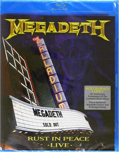 Blu Ray In Stock At Relics: MEGADETH- RUST IN PEACE LIVE BLURAY NM