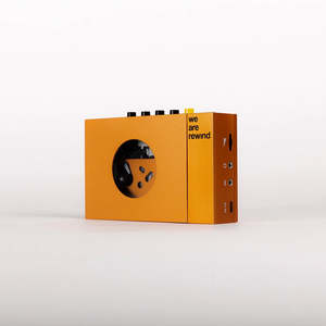 Hifi: WE ARE REWIND PORTABLE CASSETTE PLAYER & RECORDER SERGE ORANGE *PRE-ORDER*