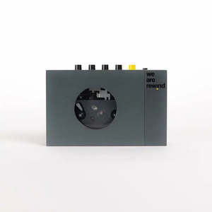 WE ARE REWIND PORTABLE CASSETTE PLAYER & RECORDER KEITH GREY *PRE-ORDER*