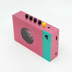 WE ARE REWIND PORTABLE CASSETTE PLAYER & RECORDER EDITH PINK *PRE-ORDER*