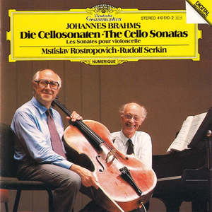 BRAHMS- THE CELLO SONATAS ROSTROPOVICH SERKIN CD VG+