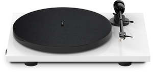 Turntables: PROJECT E1 TURNTABLE WITH AT3600L CARTRIDGE WHITE *NEW*