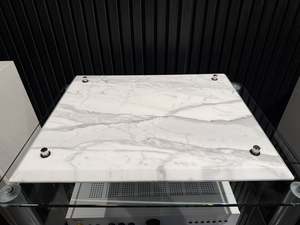 Hifi: WHITE MARBLE TURNTABLE ISOLATION PLINTH-MASONRY HAND MADE *NEW*