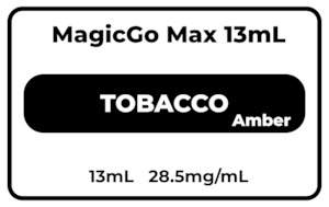 Vape Pod: MagicGo MAX 13mL Tobacco Amber 28.5mg/mL