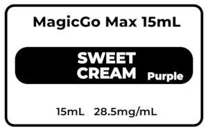 Vape Pod: MagicGo Max 15mL Sweet Cream(Purple) 28.5mg/mL