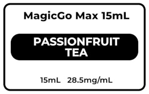 MagicGo Max 15mL Passionfruit Tea 28.5mg/mL