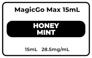 Vape Pod: MagicGo Max 15mL Honey Mint 28.5mg/mL