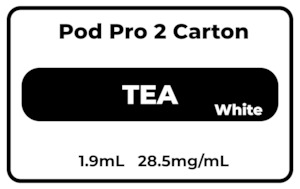 Pod Pro 2 CARTON Tea(White) 28.5mg/mL