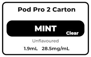 Pod Pro 2 CARTON Mint(Clear) 28.5mg/mL
