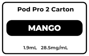 Relx Infinity2 Pods Carton: Pod Pro 2 CARTON Mango 28.5mg/mL