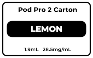 Relx Infinity2 Pods Carton: Pod Pro 2 CARTON Lemon 28.5mg/mL