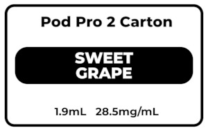 Pod Pro 2 CARTON Sweet Grape 28.5mg/mL