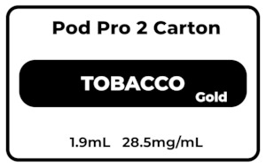 Pod Pro 2 CARTON Tobacco (Gold) 28.5mg/mL