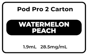 Relx Infinity2 Pods Carton: Pod Pro 2 CARTON Watermelon Peach 28.5mg/mL
