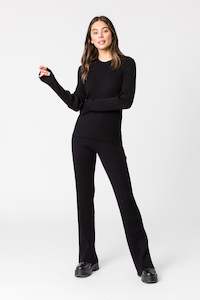 Rws Wool: JEAN PANT - BLACK