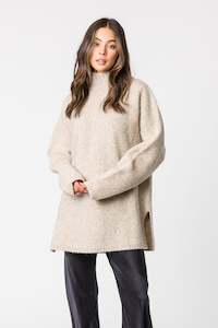 CLAUDIA LONG KNIT - BEIGE