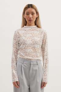 Valentines Edit: WILLA LONG SLEEVE TOP - IVORY