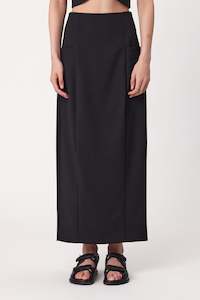 Suiting: HARLOW MAXI SKIRT - BLACK
