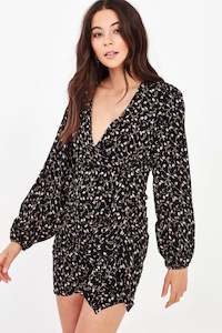 CHARLIE DRESS - BLACK FLORAL