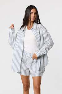 Archive Sale: LEIGHTON SHIRT - SEA SIDE STRIPE